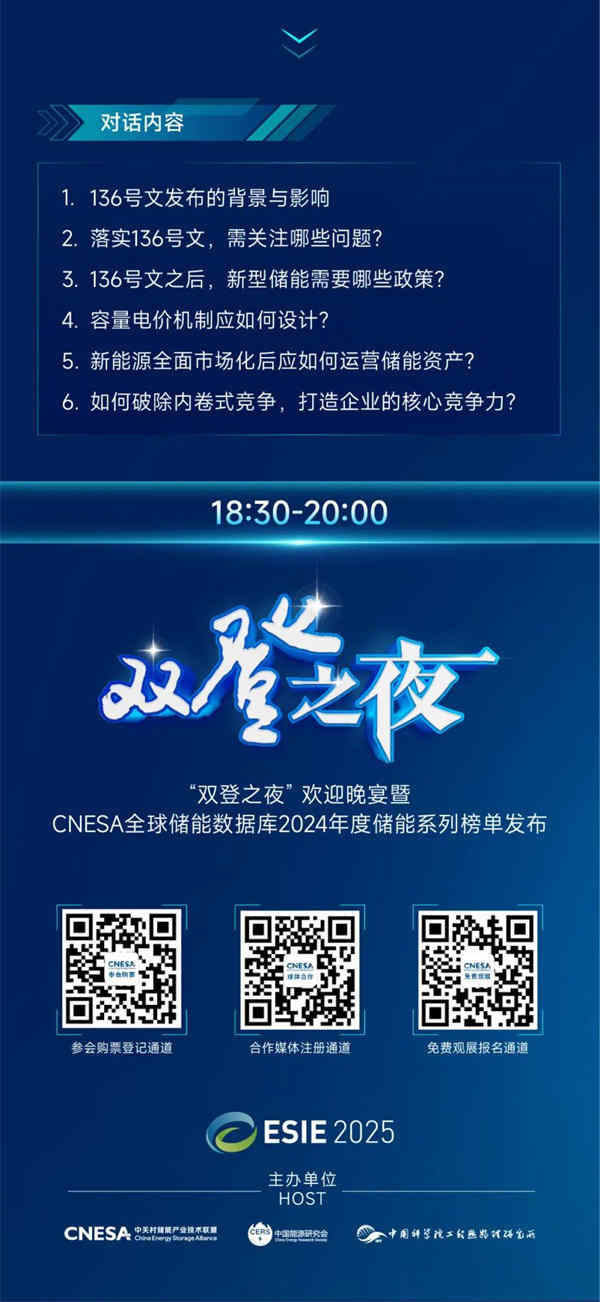 匯聚儲能最強力量！ESIE 2025開幕式日程和嘉賓陣容重磅發布