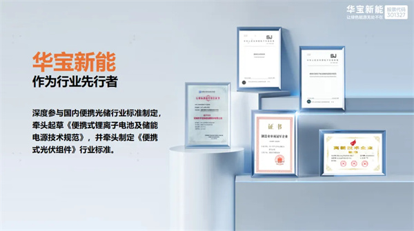 以標準之力護航安全 華寶新能成為移動電源新國標主要起草單位之一